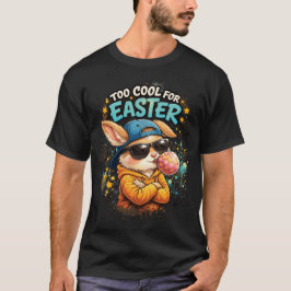Too Cool For Easter Bunny Streetwear T Shirt