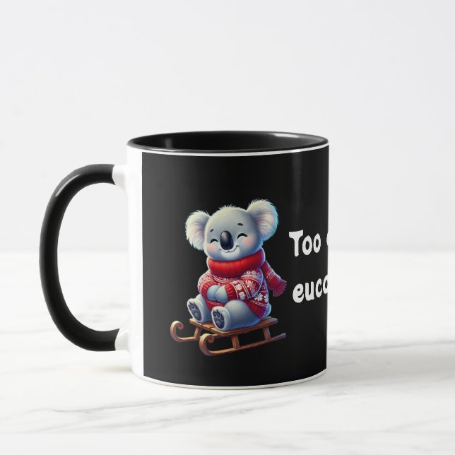 Too Cool for Eucalyptus | Funny Koala Combo Mug  Mugg (Vänster)