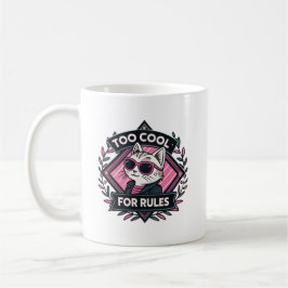 Too Cool For Rules – Modern Streetwear Cat Mug Kaffemugg