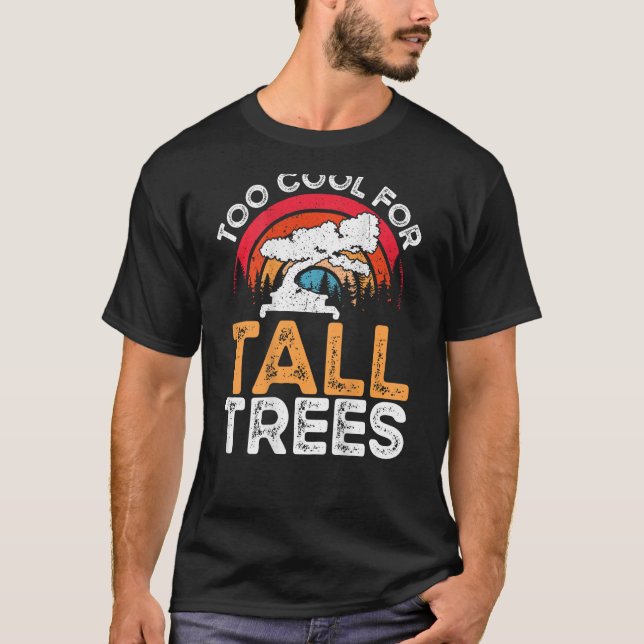 Too Cool For Tall Trees Backprint Bonsai T Shirt (Framsida)
