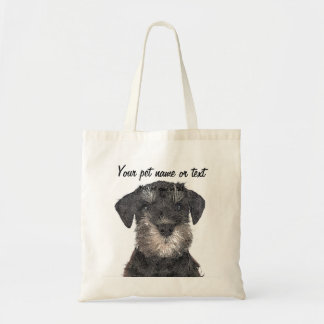Too Cute Puppy Miniature Schnauzer Dog Tygkasse