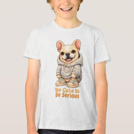 Too Cute to Be Serious – Funny French Bulldog  T Shirt