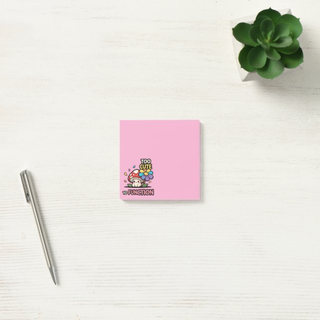 Too Cute To Function Mushroom Post-it Notes (Kontor)