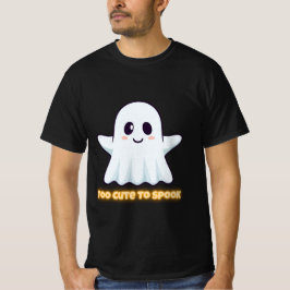 Too Cute To Spook – Adorable Kawaii Ghost Hallowee T Shirt