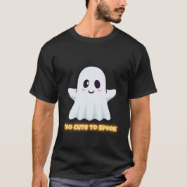 Too Cute To Spook – Adorable Kawaii Ghost Hallowee T Shirt