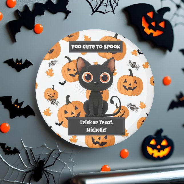 Too Cute to Spook – Custom Halloween Magnet (Skapare uppladdad)