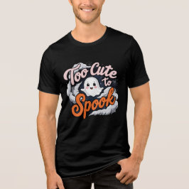 Too Cute to Spook Ghost Design T Shirt