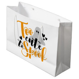 Too Cute To Spook Ghost Halloween Funny Hoodie