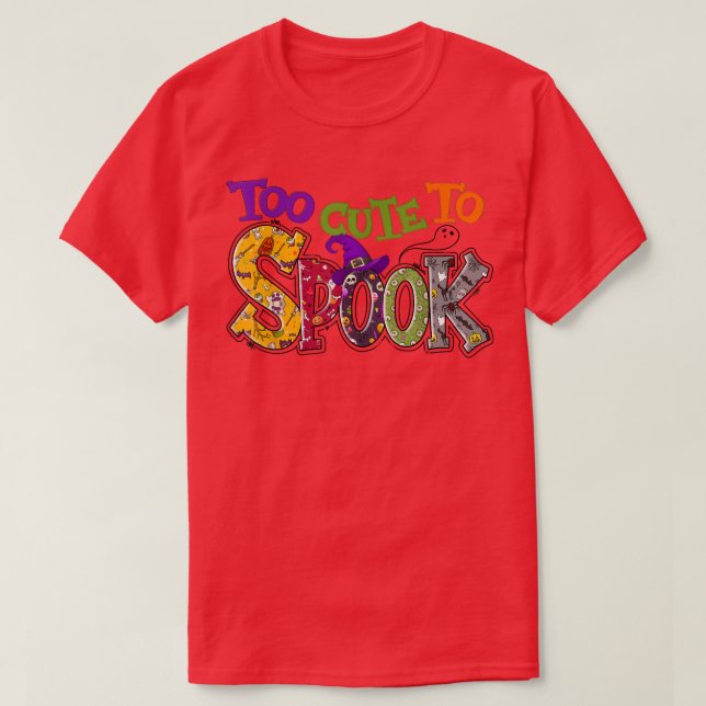 Too Cute To Spook Witch Vibes Spooky Season Funny  T Shirt (Design framsida)