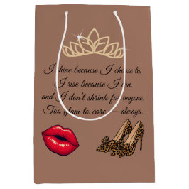 Too Glam To Care – Chic Quote 