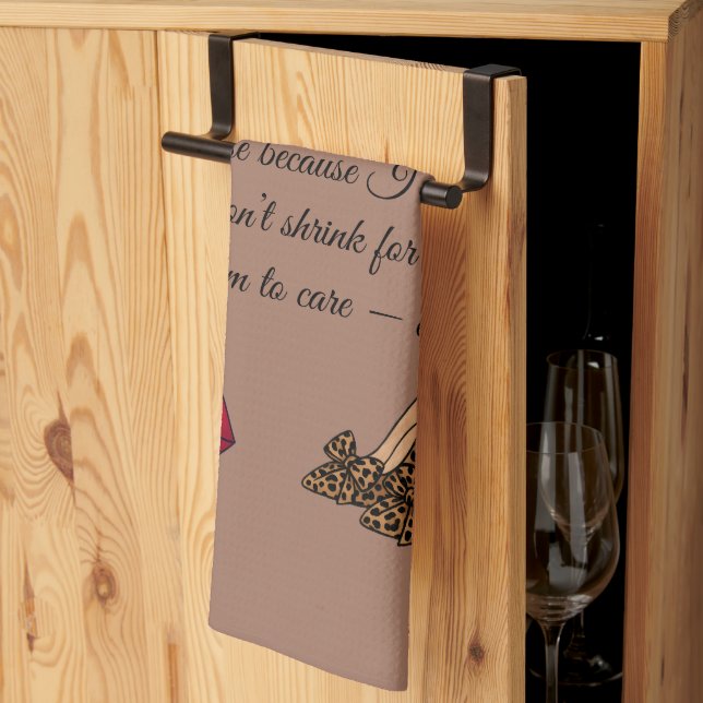 Too Glam To Care – Chic Quote  Kökshandduk (Thirds Fold)