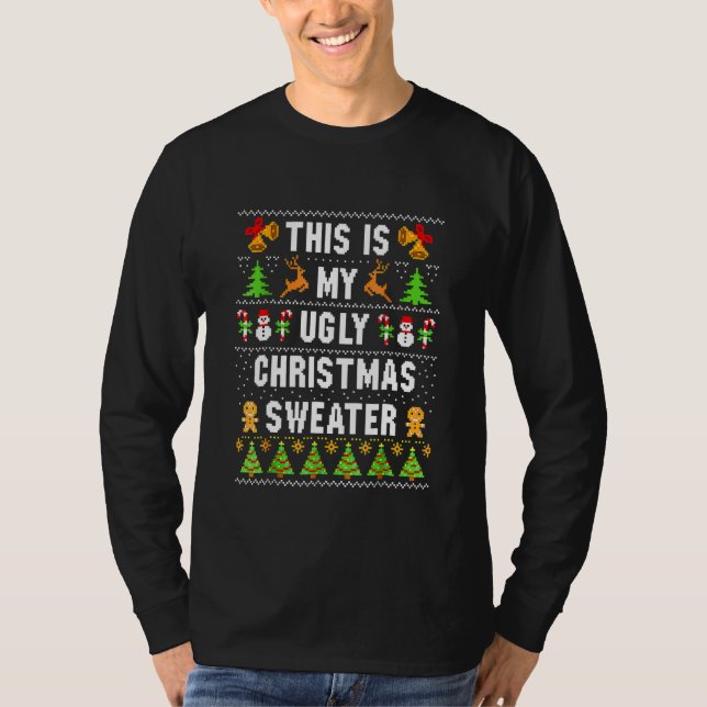 Too Hot Ugly Christmas Sweaters  Xmas Men Women Fa T Shirt (Framsida)