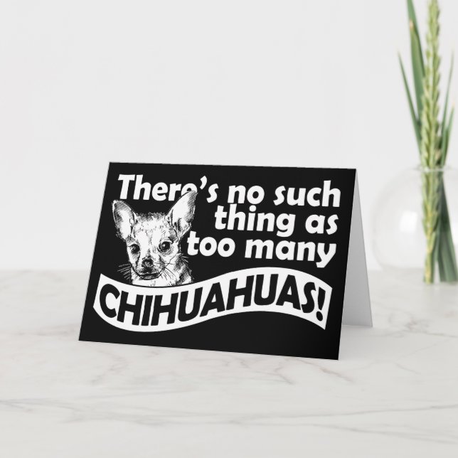 Too Many Chihuahuas Kort (Framsida)