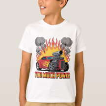 Too Much Power - Retro Hot Rod Cartoon Muscle Car