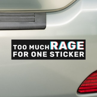 Too Much Rage No Kings Protest 2025 Bildekal