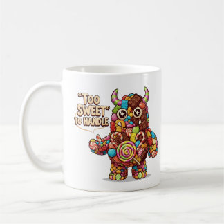 Too Sweet to Handle – Cute Candy Monster Cartoon Kaffemugg