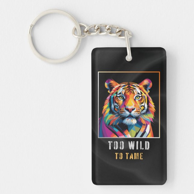 Too Wild to Tame – Colorful Geometric Tiger Head (Framsidan)