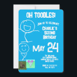 Toodles | Inbjudan till Sam & Friends Birthday<br><div class="desc">Inbjudan alla din familj och dina vänner till ditt barns födelse med dessa enkla och moderna inbjudningar till Sam och Friends Birthday. Anpassa genom att lägga till all information om party!</div>