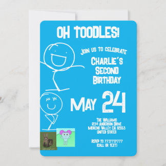 Toodles | Inbjudan till Sam & Friends Birthday
