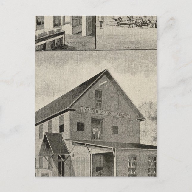 Toof's Tvätt, Concord, NH Vykort (Framsida)