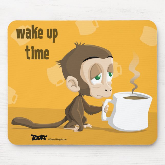 Tooky Wake Up Time Mousepad Musmatta (Framsidan)