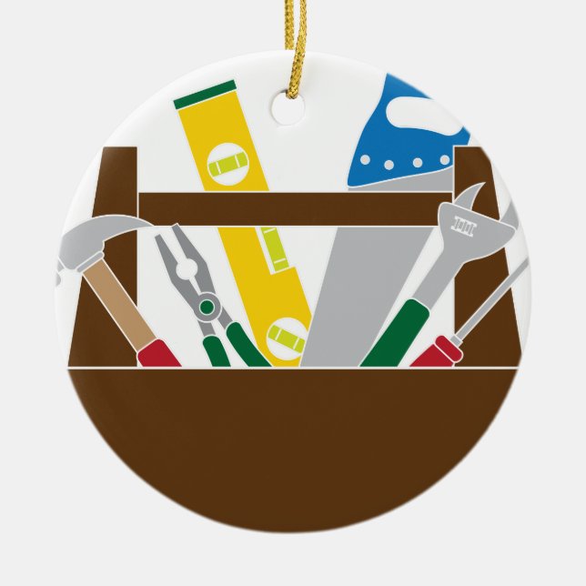 Toolbox med illustrationen för julgransprydnad keramik (Framsidan)