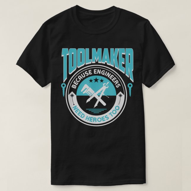 Toolmaker Påstående Garage Workshop älskare T Shirt (Design framsida)