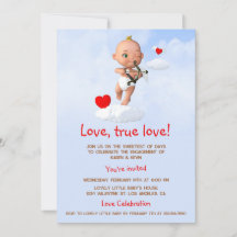Toon Baby Cupid som flyger med en bogserpil