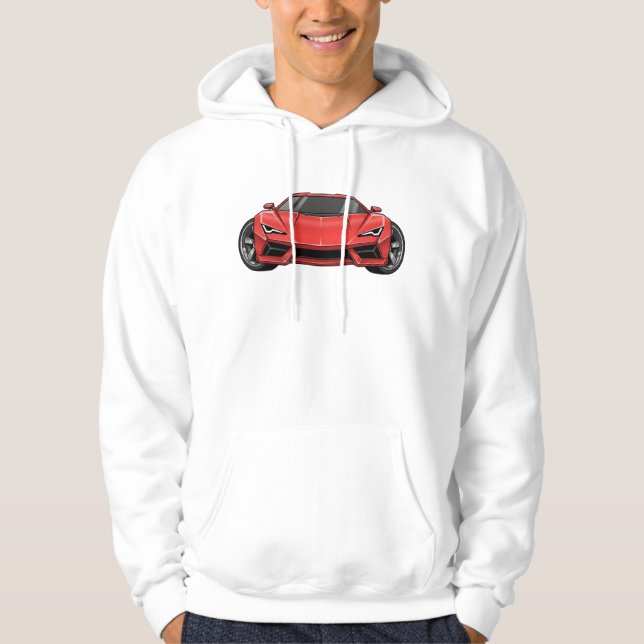 Toon Bilsstil Hoodie (Framsida)