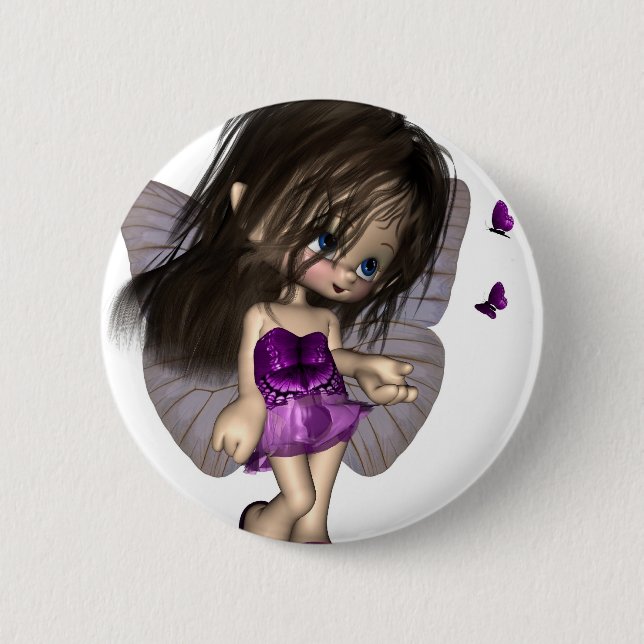Toon Butterfly Fairy - Lila Knapp (Framsida)