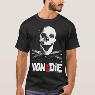 "Toon eller matris" grå färgT-tröja T Shirt
