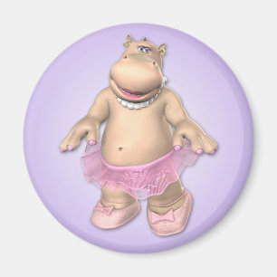 Toon flodhästmagnet magnet