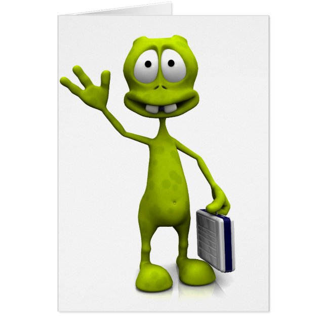 Toon främling hälsningskort (Framsidan)