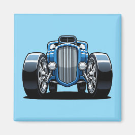 Toon Hotrod Art  Magnet