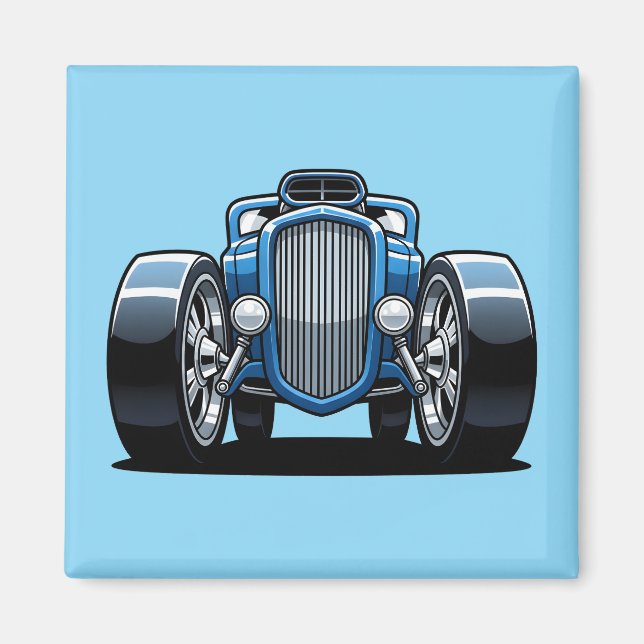Toon Hotrod Art  Magnet (Framsidan)