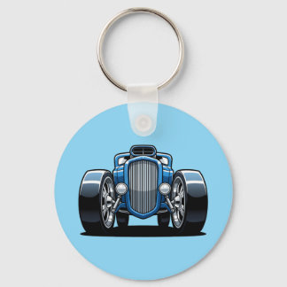 Toon Hotrod Art Nyckelring