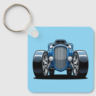 Toon Hotrod Art Nyckelring