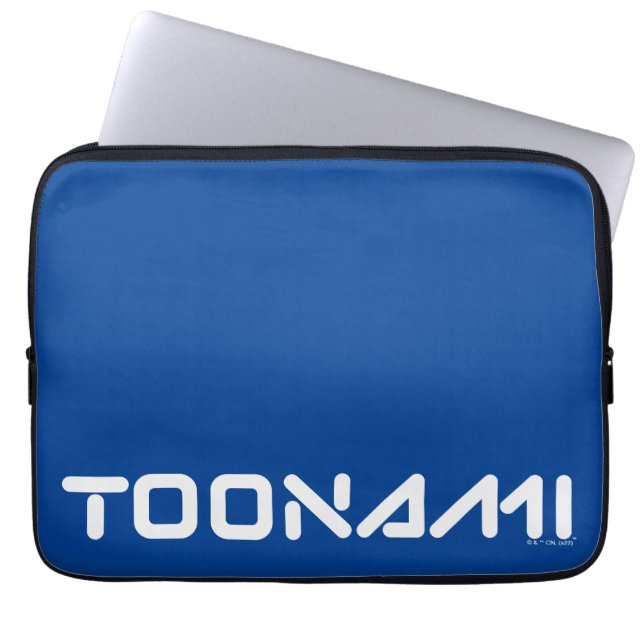 Toonami Digital Font Logotyp Laptop Fodral (Framsidan)