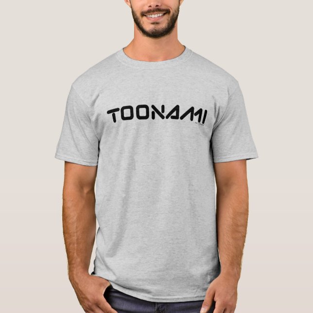 Toonami Digital Font Logotyp T Shirt (Framsida)