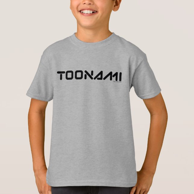 Toonami Digital Font Logotyp T Shirt (Framsida)