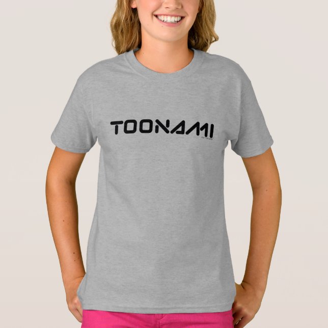 Toonami Digital Font Logotyp T Shirt (Framsida)