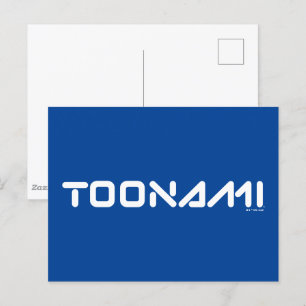 Toonami Digital Font Logotyp Vykort