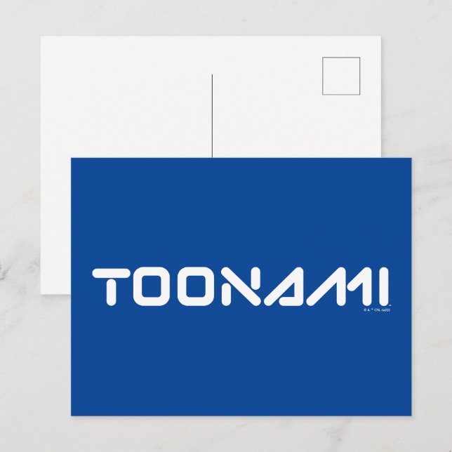 Toonami Digital Font Logotyp Vykort (Fram/baksida)