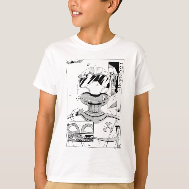 Toonami TOM 5 & SARA Tecknad Stil Bumper T Shirt (Framsida)