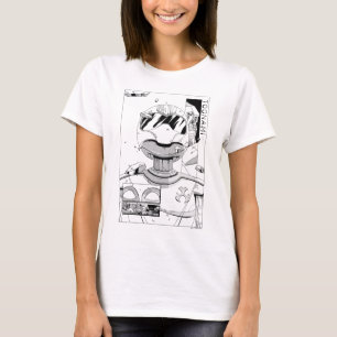 Toonami TOM 5 & SARA Tecknad Stil Bumper T Shirt