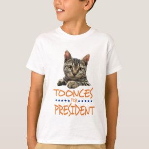 toonces för president tänder skjortan t-shirt