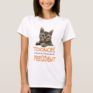 toonces för president tänder skjortan tröja