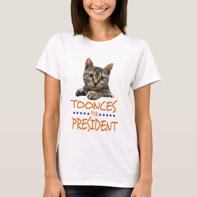 toonces för president tänder skjortan tröja (Framsida)