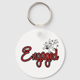 ToonDoveEngagedRed Nyckelring