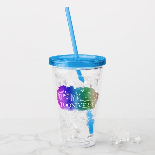 Tooniverse akrylisk tumlare  take away mugg (Framsida Ice)